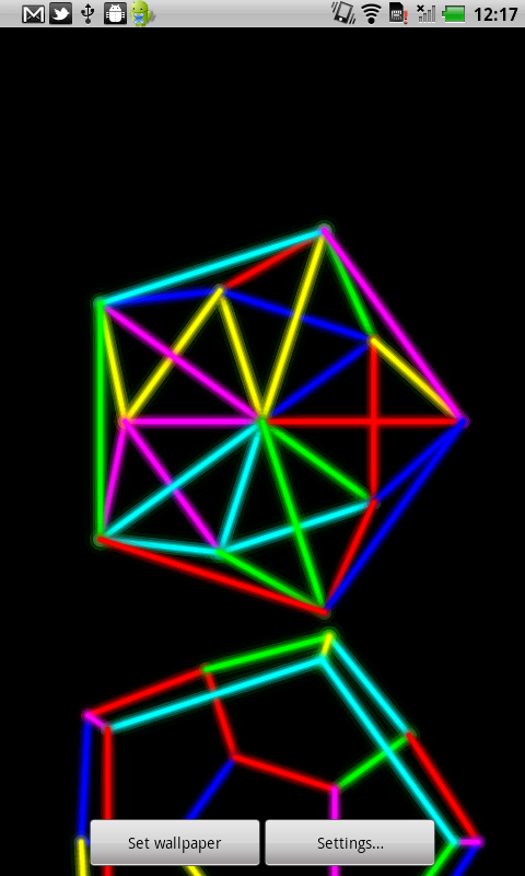 Android Polyhedra Live Wallpaper